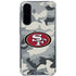 NFL San Francisco 49ers Camo Galaxy A36 5G Clear Case