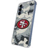NFL San Francisco 49ers Camo Galaxy A55 5G Clear Case