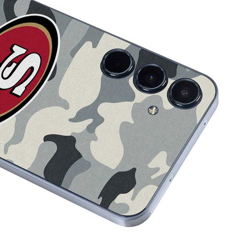 NFL San Francisco 49ers Camo Galaxy A55 5G Skin