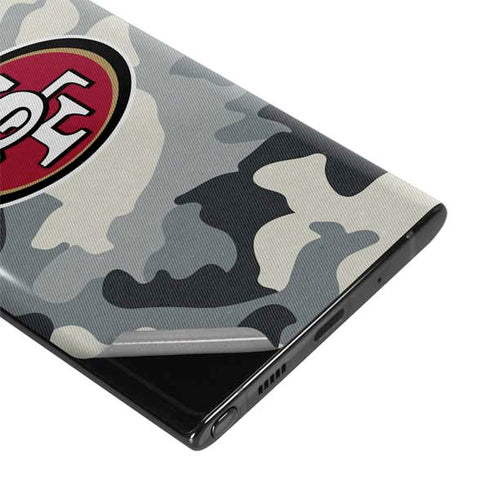 NFL San Francisco 49ers Camo Galaxy Note 10 Skin