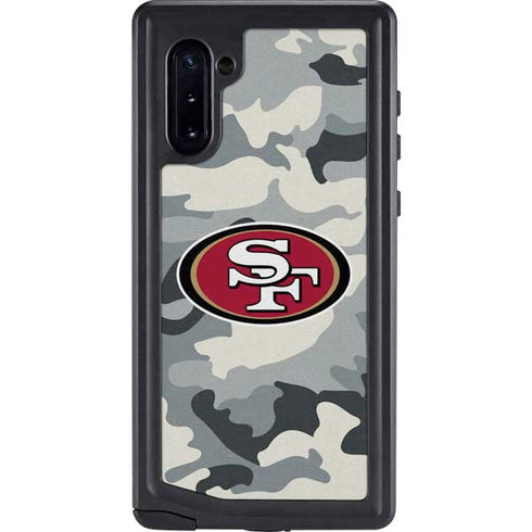 NFL San Francisco 49ers Camo Galaxy Note 10 Waterproof Case