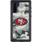 NFL San Francisco 49ers Camo Galaxy Note 10 Waterproof Case