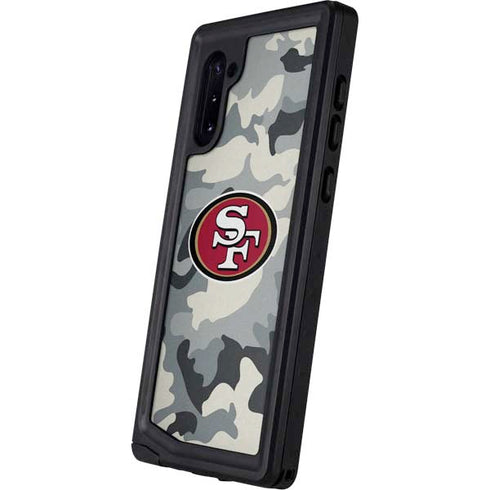 NFL San Francisco 49ers Camo Galaxy Note 10 Waterproof Case
