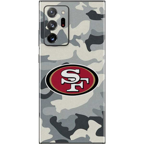 NFL San Francisco 49ers Camo Galaxy Note20 Ultra 5G Skin