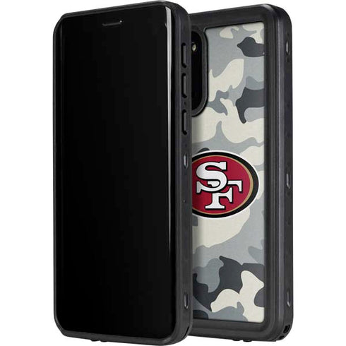 NFL San Francisco 49ers Camo Galaxy S20 Plus Waterproof Case