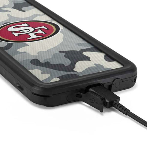 NFL San Francisco 49ers Camo Galaxy S20 Plus Waterproof Case