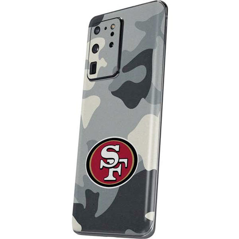 NFL San Francisco 49ers Camo Galaxy S20 Ultra 5G Skin