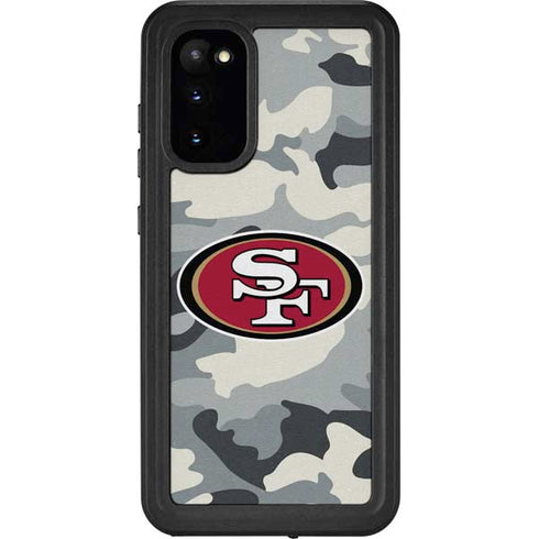 NFL San Francisco 49ers Camo Galaxy S20 Waterproof Case