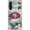 NFL San Francisco 49ers Camo Galaxy S24 FE Clear Case
