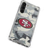 NFL San Francisco 49ers Camo Galaxy S24 FE Clear Case