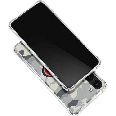 NFL San Francisco 49ers Camo Galaxy S24 FE Clear Case
