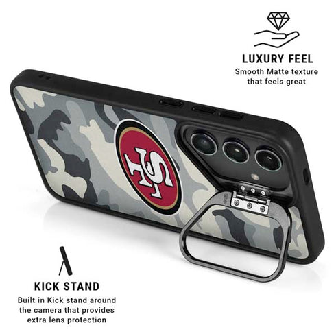 NFL San Francisco 49ers Camo Galaxy S25 Kickstand Case