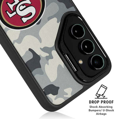 NFL San Francisco 49ers Camo Galaxy S25 Kickstand Case