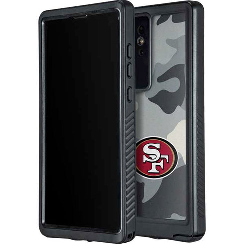 NFL San Francisco 49ers Camo Galaxy S24 Ultra Waterproof Case