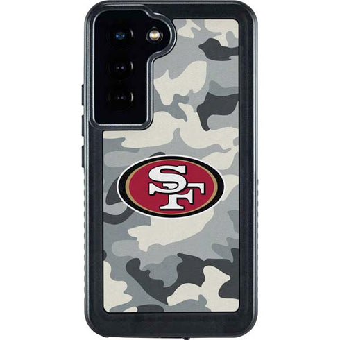 NFL San Francisco 49ers Camo Galaxy S24 Waterproof Case