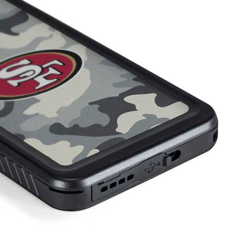 NFL San Francisco 49ers Camo Galaxy S24 Waterproof Case