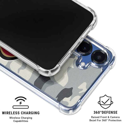 NFL San Francisco 49ers Camo Galaxy S25 Clear Case