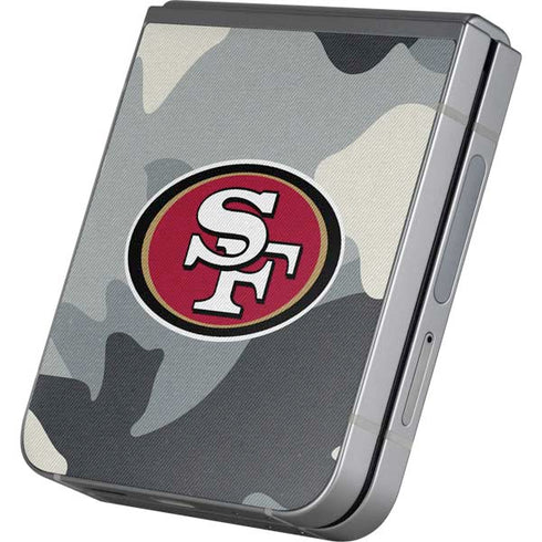 NFL San Francisco 49ers Camo Galaxy Z Flip6 Skin