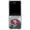 NFL San Francisco 49ers Camo Galaxy Z Flip6 Clear Case