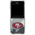 NFL San Francisco 49ers Camo Galaxy Z Flip6 Clear Case