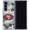 NFL San Francisco 49ers Camo Galaxy Z Fold5 5G Clear Case