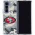 NFL San Francisco 49ers Camo Galaxy Z Fold5 5G Clear Case