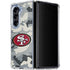NFL San Francisco 49ers Camo Galaxy Z Fold5 5G Clear Case