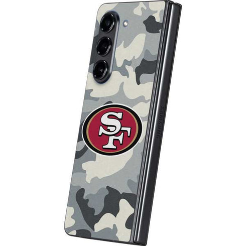 NFL San Francisco 49ers Camo Galaxy Z Fold5 5G Skin