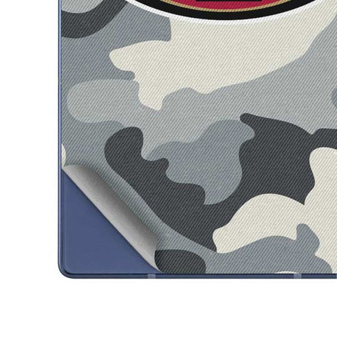 NFL San Francisco 49ers Camo Galaxy Z Fold6 Skin