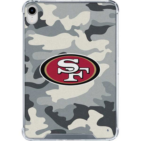 NFL San Francisco 49ers Camo iPad 11th Gen (2025) Clear Case