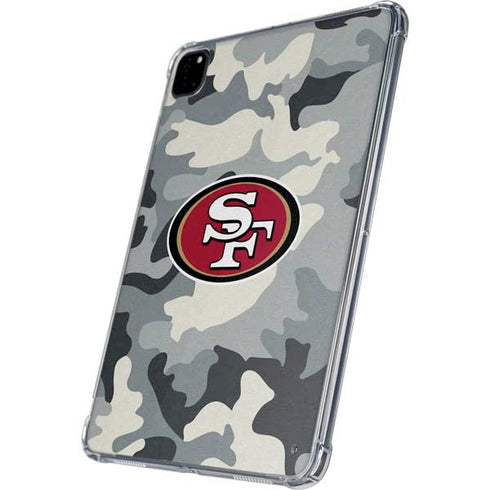 NFL San Francisco 49ers Camo iPad Pro 11in (2024) Clear Case