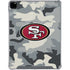 NFL San Francisco 49ers Camo iPad Pro 12.9in (2020) Clear Case