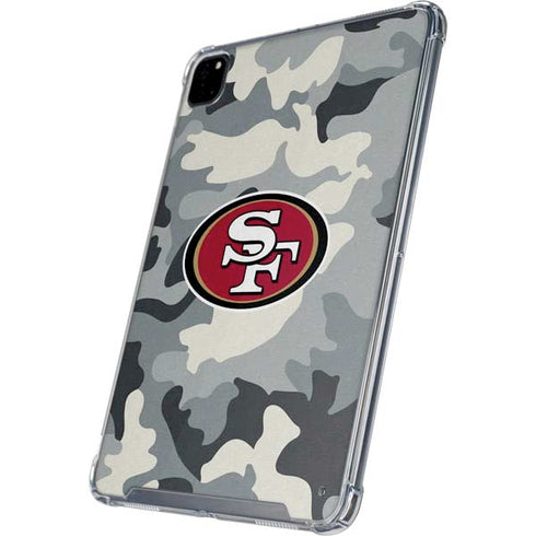 NFL San Francisco 49ers Camo iPad Pro 12.9in (2020) Clear Case