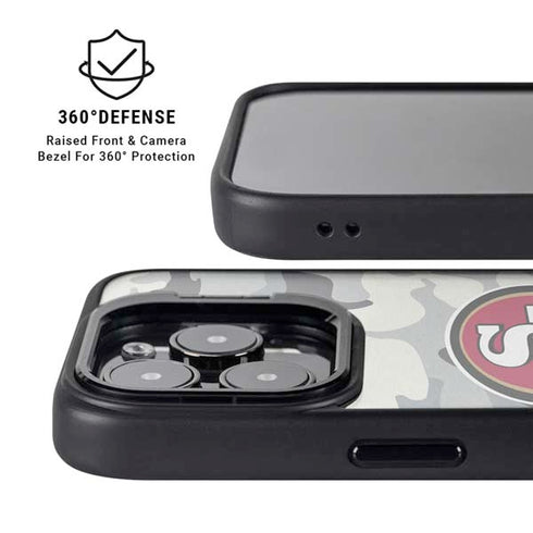 NFL San Francisco 49ers Camo iPhone 13 Pro Kickstand Case