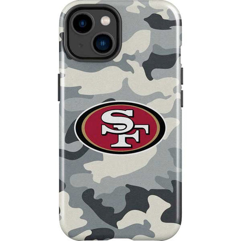 NFL San Francisco 49ers Camo iPhone 15 Impact Case