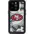 NFL San Francisco 49ers Camo iPhone 15 Pro Waterproof Case