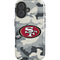 NFL San Francisco 49ers Camo iPhone 16 Magsafe Impact Case