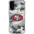 NFL San Francisco 49ers Camo iPhone 16 Plus Clear Case