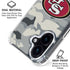 NFL San Francisco 49ers Camo iPhone 16 Plus Clear Case