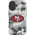 NFL San Francisco 49ers Camo iPhone 16 Plus Impact Case