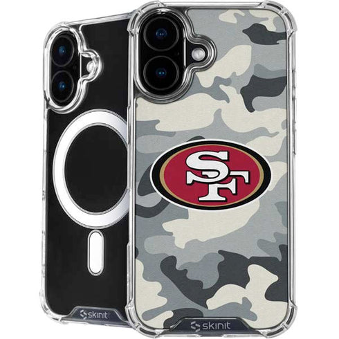 NFL San Francisco 49ers Camo iPhone 16 Plus MagSafe Case