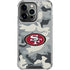 NFL San Francisco 49ers Camo iPhone 16 Pro Clear Case