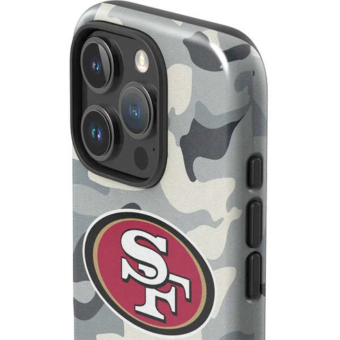 NFL San Francisco 49ers Camo iPhone 16 Pro Impact Case