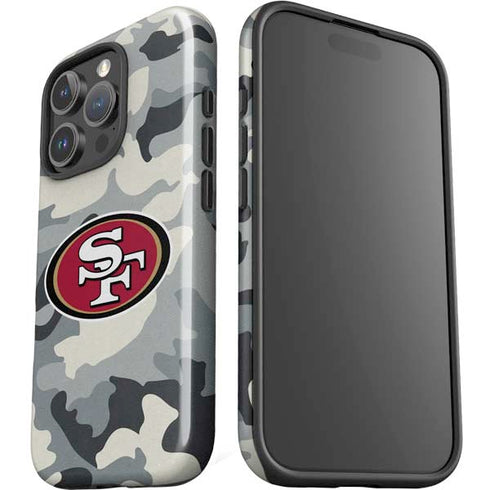 NFL San Francisco 49ers Camo iPhone 16 Pro Impact Case