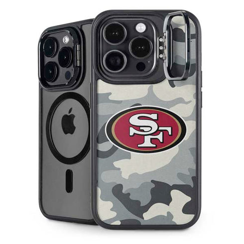 NFL San Francisco 49ers Camo iPhone 16 Pro Kickstand Case