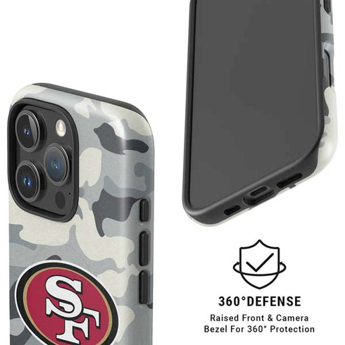 NFL San Francisco 49ers Camo iPhone 16 Pro Magsafe Impact Case