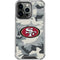 NFL San Francisco 49ers Camo iPhone 16 Pro Max Clear Case