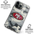NFL San Francisco 49ers Camo iPhone 16 Pro Max Clear Case