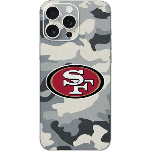 NFL San Francisco 49ers Camo iPhone 16 Pro Max Skin