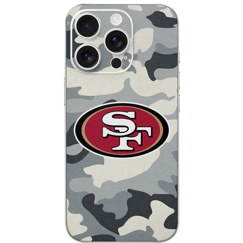NFL San Francisco 49ers Camo iPhone 16 Pro Skin